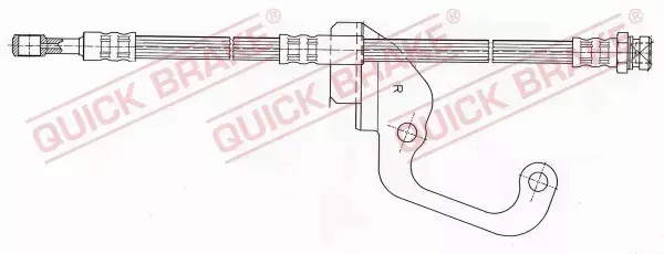 QUICK BRAKE PRZEWÓD HAMULCOWY 59.921 