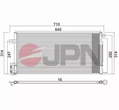 JPN CHŁODNICA KLIMATYZACJI 60C9113-JPN 