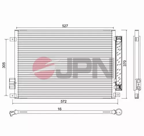 JPN CHŁODNICA KLIMATYZACJI 60C9099-JPN 