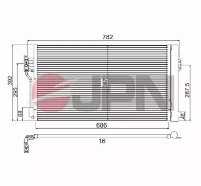 JPN CHŁODNICA KLIMATYZACJI 60C9104-JPN 