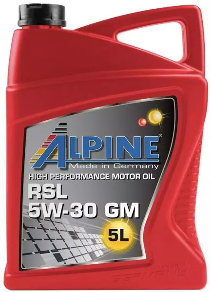 ALPINE RSL 5W30 GM A3/B4 SM/CF GERMANY 5L