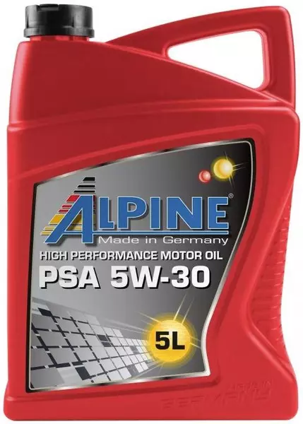 ALPINE PSA 5W30 C2 SYNTHETIC B71 2290 GERMANY 5L