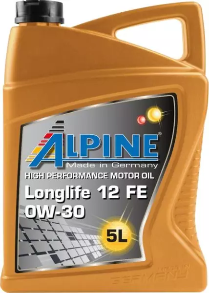 ALPINE LONGLIFE-12 FE 0W30 SYNTHETIC BMW 5L