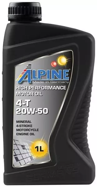 ALPINE 4T 20W50 MINERAL API SN JASO MA/MA2 1L