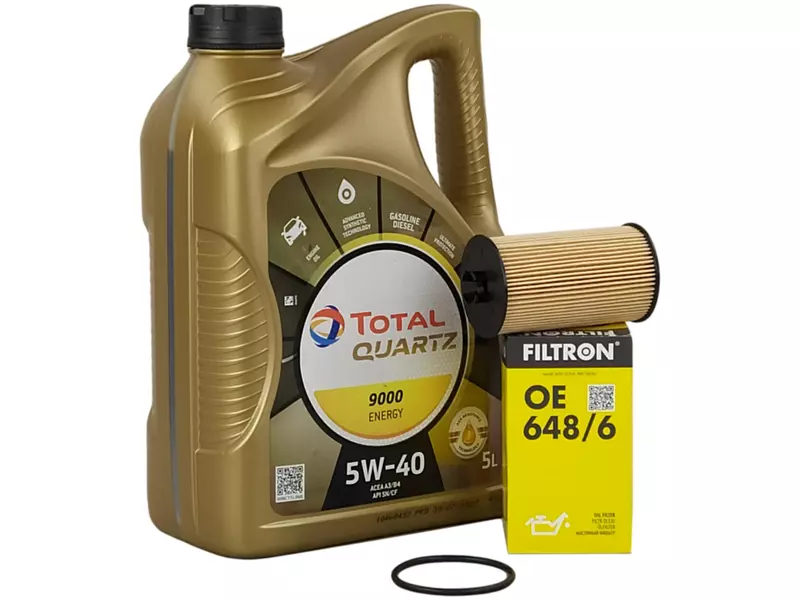 TOTAL ENERGY 9000 5W40 5L+FILTR OLEJU OE648/6