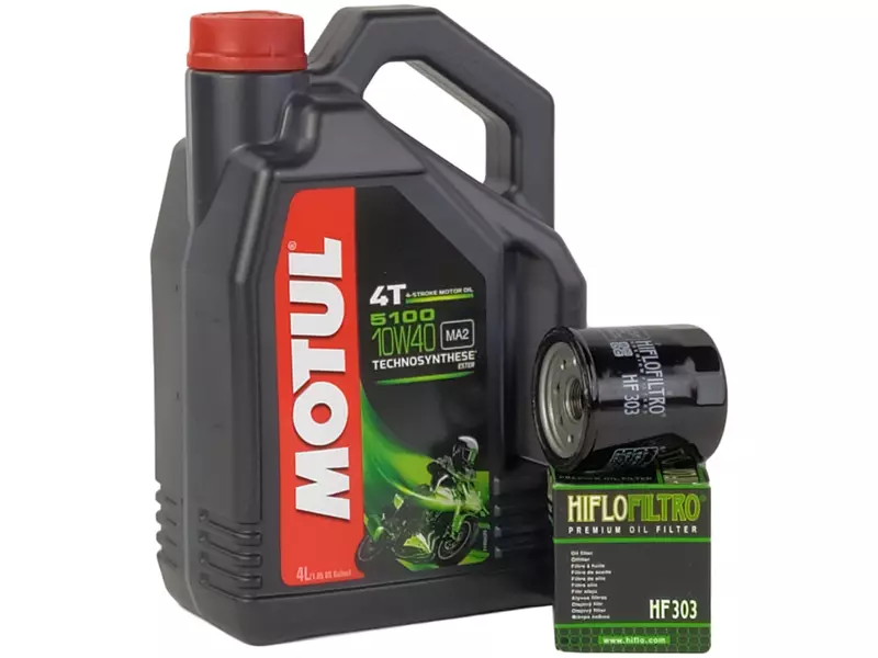 MOTUL 5100 4T 10W40 4L + HIFLO FILTR OLEJU HF303