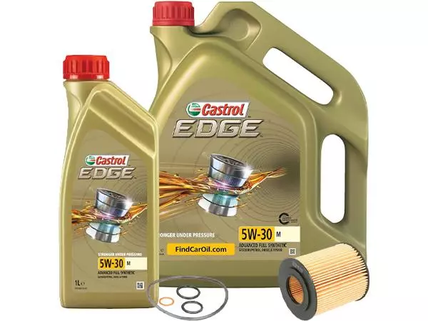 CASTROL EDGE 5W30 M 6L+FILTR OLEJU OE649/6