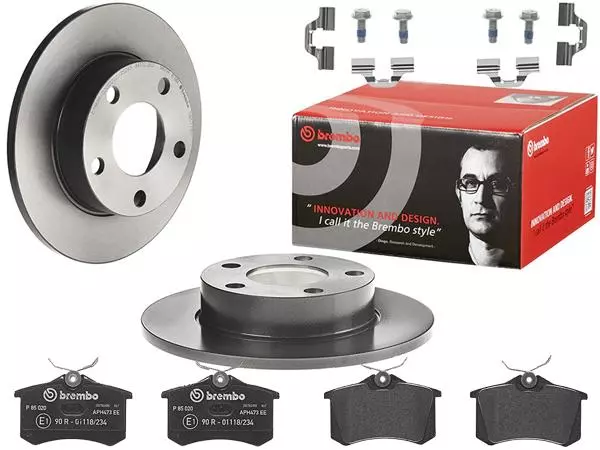 BREMBO TARCZE+KLOCKI TYŁ AUDI A8 D2 245MM