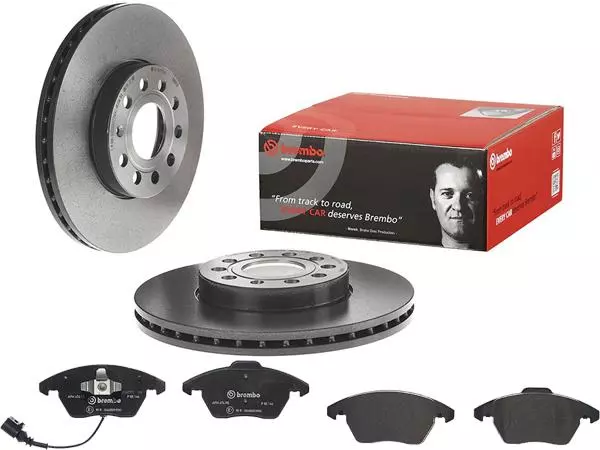 BREMBO TARCZE+KLOCKI PRZÓD AUDI A3 8P 288MM