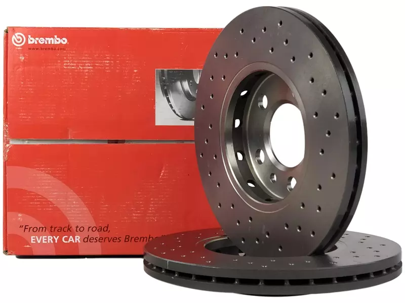 BREMBO XTRA TARCZE+KLOCKI PRZÓD AUDI A2 8Z 256MM 