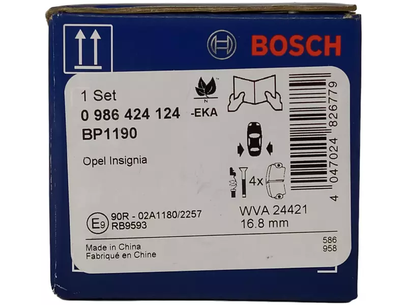 BOSCH TARCZE+KLOCKI PRZÓD+TYŁ CHEVROLET MALIBU OPEL INSIGNIA A 296+292MM 