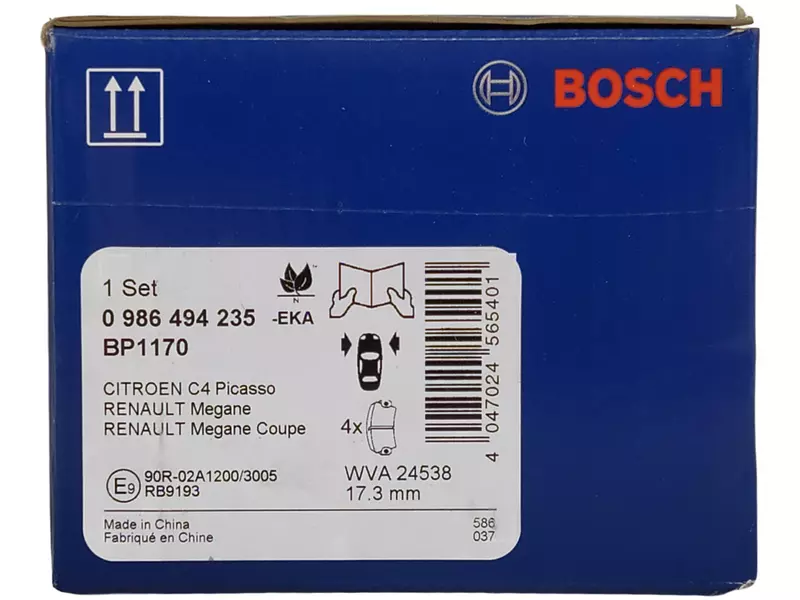 BOSCH TARCZE+KLOCKI P+T PEUGEOT 5008 I 283MM 