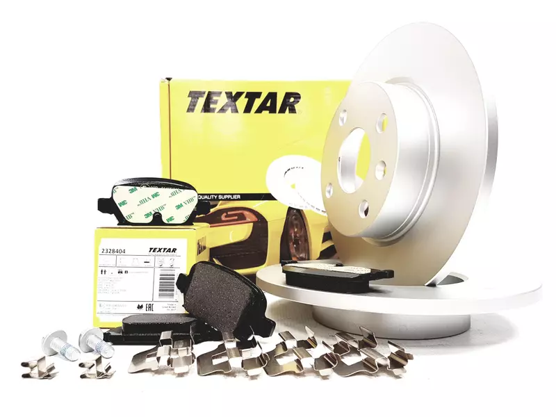 TEXTAR TARCZE+KLOCKI TYŁ OPEL CORSA C 240MM