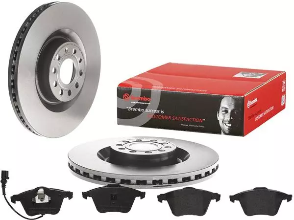 BREMBO TARCZE+KLOCKI PRZÓD AUDI A3 S3 8P 345MM