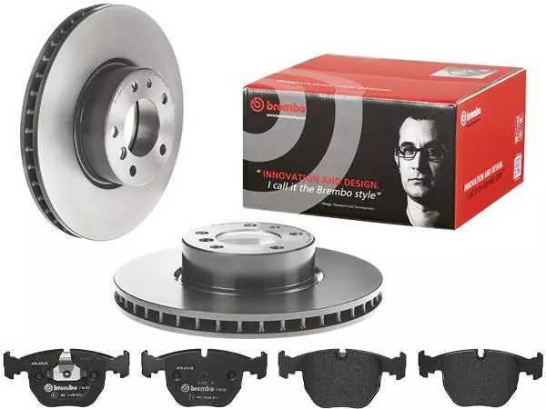 BREMBO TARCZE+KLOCKI PRZÓD BMW 5 E39 324MM -2000