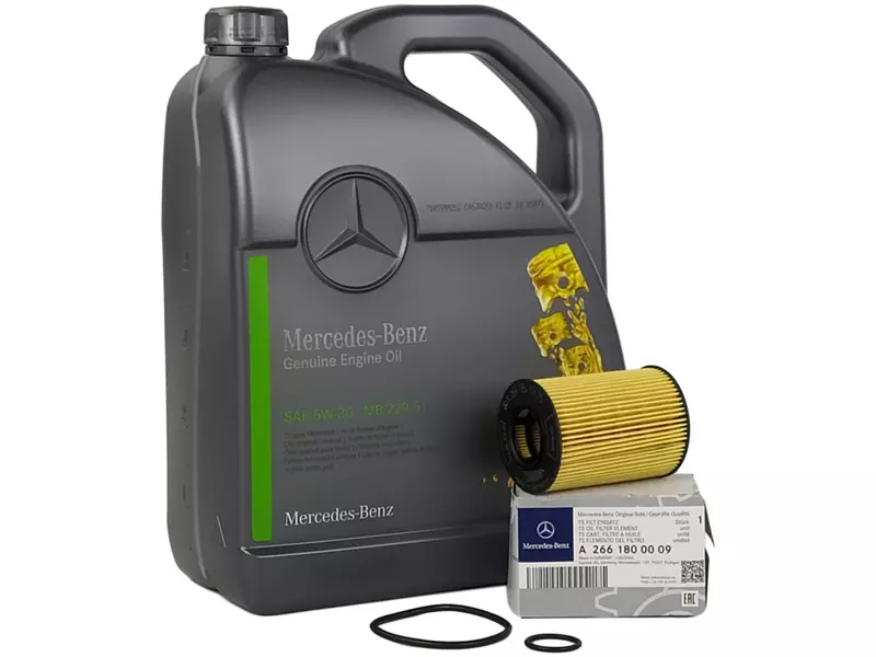 OE MERCEDES FILTR+OLEJ 5W30 5L B W245 180 200