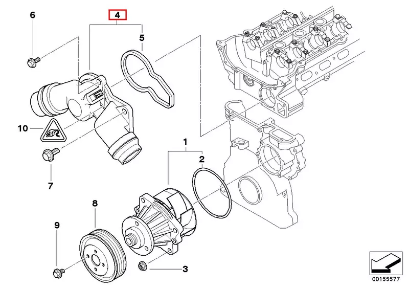 OE BMW TERMOSTAT BMW 3 E46 2.0 2.2 2.5 2.8 3.0 