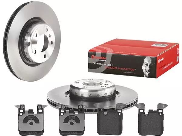 BREMBO TARCZE+KLOCKI TYŁ BMW 1 F20 F21 345MM