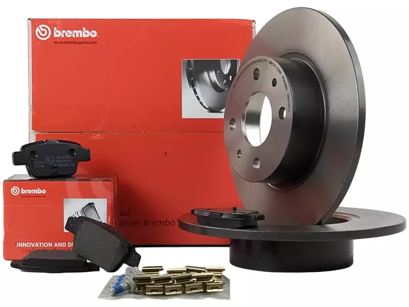 BREMBO TARCZE+KLOCKI TYŁ FIAT MULTIPLA 251MM