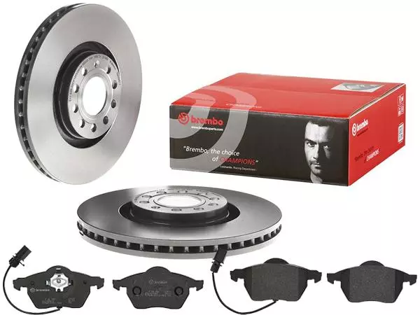 BREMBO TARCZE+KLOCKI PRZÓD AUDI A4 B7 320MM