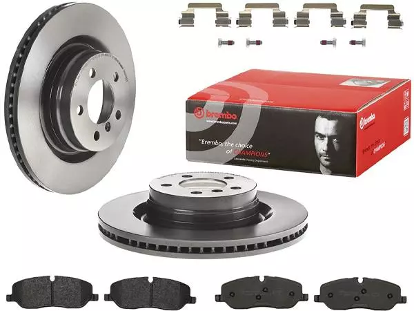 BREMBO TARCZE+KLOCKI PRZÓD RANGE ROVER III 344MM