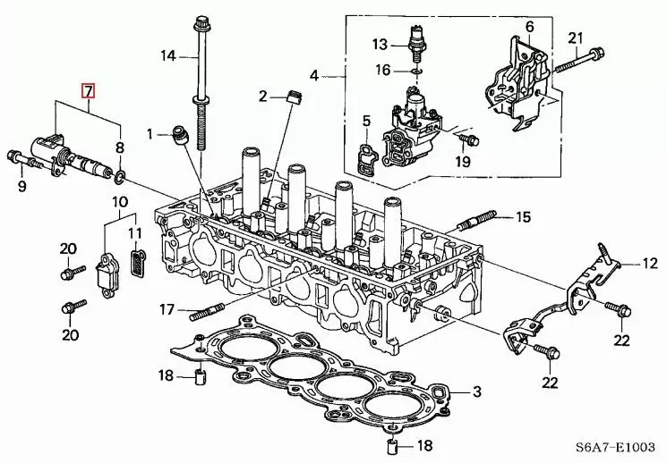 OE HONDA ZAWÓR FAZ ROZRZĄDU HONDA FR-V 2.0 150KM 