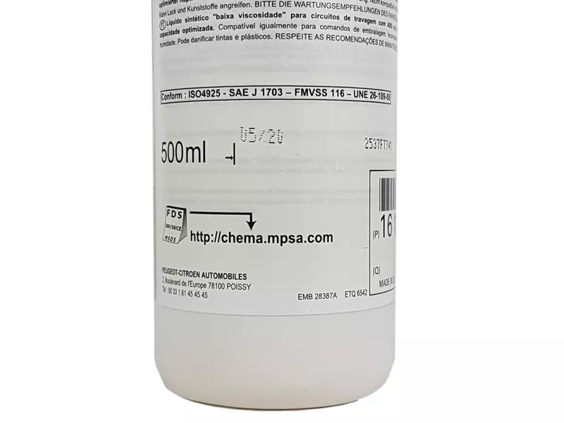 OE PSA PŁYN HAMULCOWY DOT 4+ 450ML 