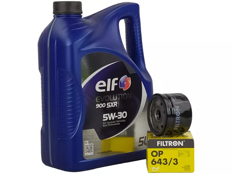 ELF EVOLUTION 900 SXR 5W30 5L+FILTR OLEJU OP643/3