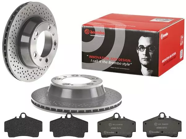 BREMBO TARCZE+KLOCKI T PORSCHE 911 996 997 299MM