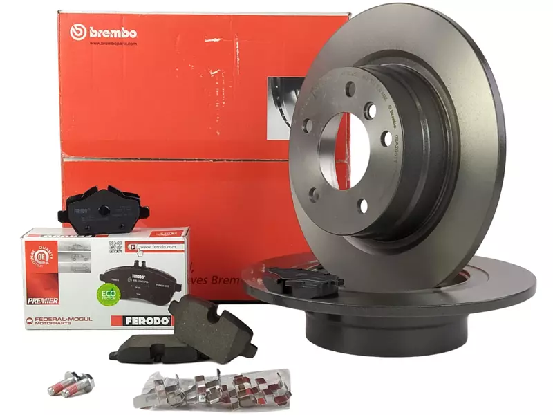 TARCZE BREMBO KLOCKI FERODO T BMW E90 E87 1.6-2.0