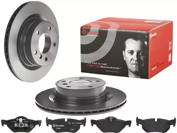 BREMBO TARCZE+KLOCKI TYŁ BMW 1 E81 E87 300MM