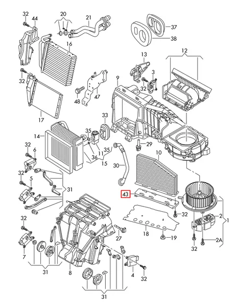 OE VAG OSŁONA FILTRA KABINOWEGO SEAT ALHAMBRA II