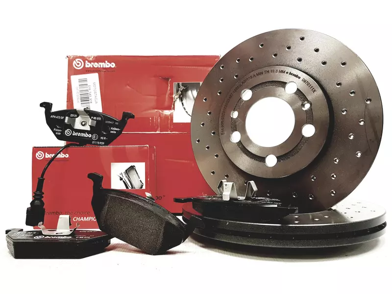 BREMBO XTRA TARCZE+KLOCKI PRZÓD AUDI A2 8Z 256MM