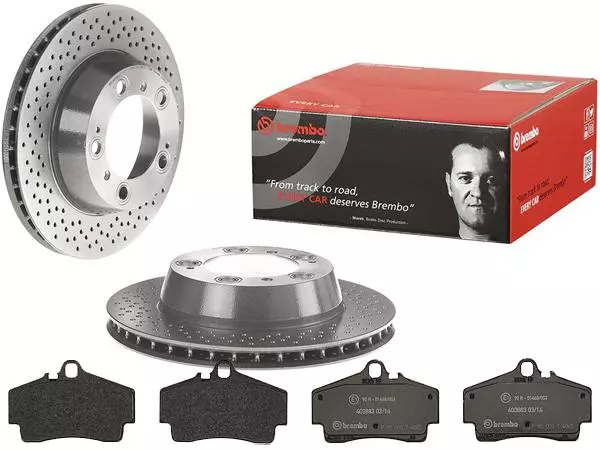 BREMBO TARCZE+KLOCKI P PORSCHE BOXSTER 987 298MM