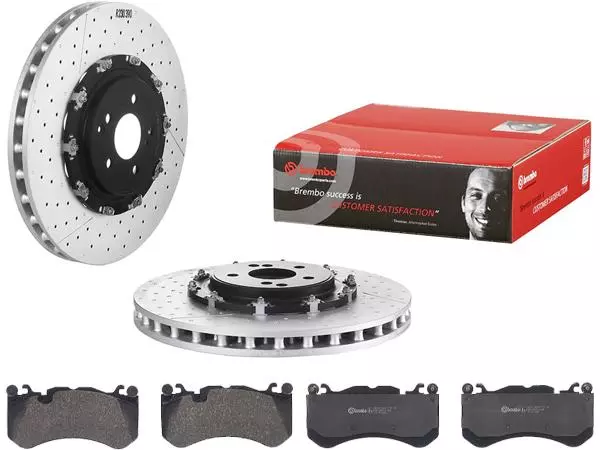 BREMBO TARCZE+KLOCKI PRZÓD MERCEDES CLS63 C63 SL55 SL63 SL65 SLS AMG C219 