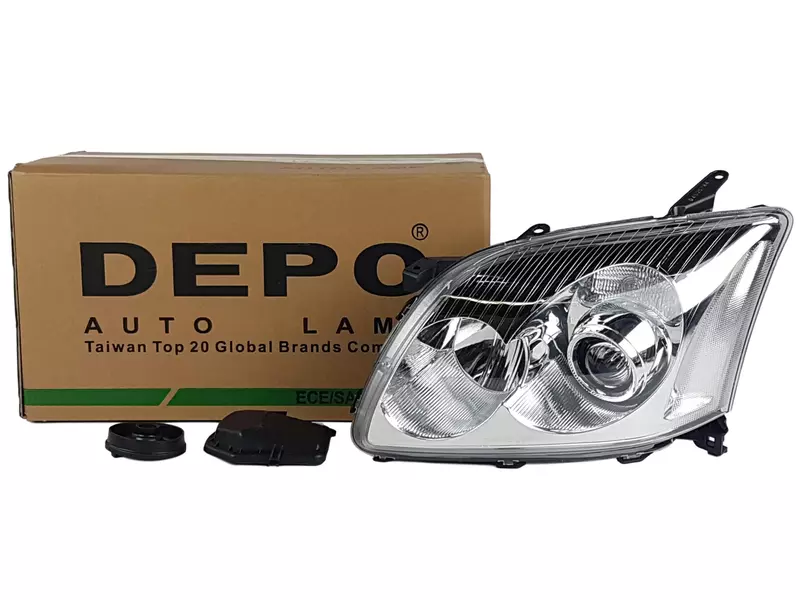 DEPO REFLEKTORY LAMPY PRZÓD TOYOTA AVENSIS T25  