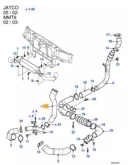 SKV PRZEWÓD TURBO FORD MONDEO III MK3 2.0 TDCI