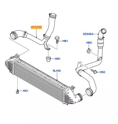 SKV PRZEWÓD TURBO FORD MONDEO IV MK4 2.2 TDCI