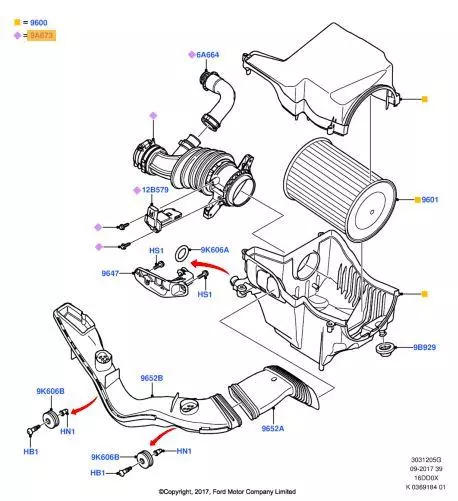 SKV PRZEWÓD TURBO FORD FOCUS II MK2 1.6 TDCI