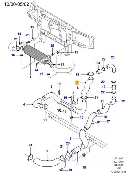 SKV PRZEWÓD TURBO FORD MONDEO III MK3 2.0 TDCI