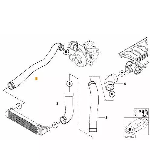 SKV PRZEWÓD TURBO BMW 3 E46 320D