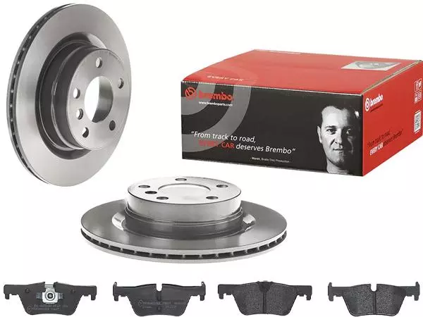 BREMBO TARCZE+KLOCKI TYŁ BMW 1 F20 F21 300MM