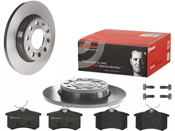 BREMBO TARCZE+KLOCKI TYŁ SEAT EXEO 3R 255MM