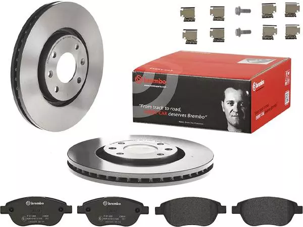 BREMBO TARCZE+KLOCKI PRZÓD CITROEN XSARA 283MM