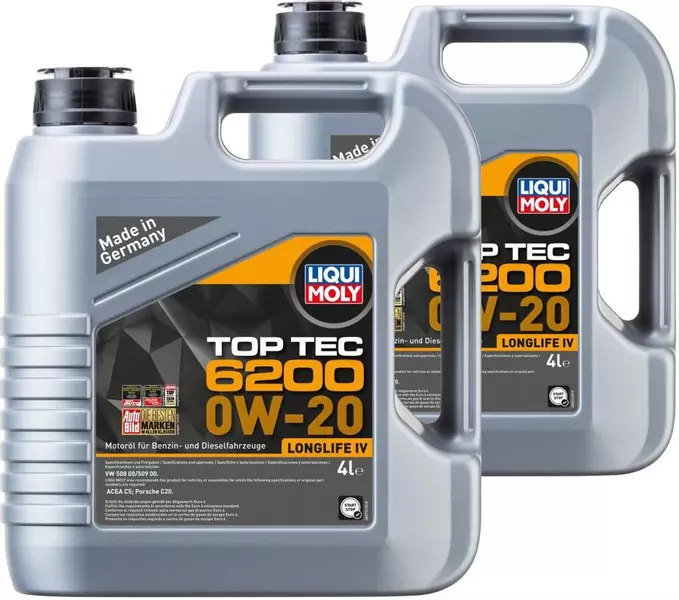 LIQUI MOLY TOP TEC 6200 0W20 VW 508.00/509.00 8L