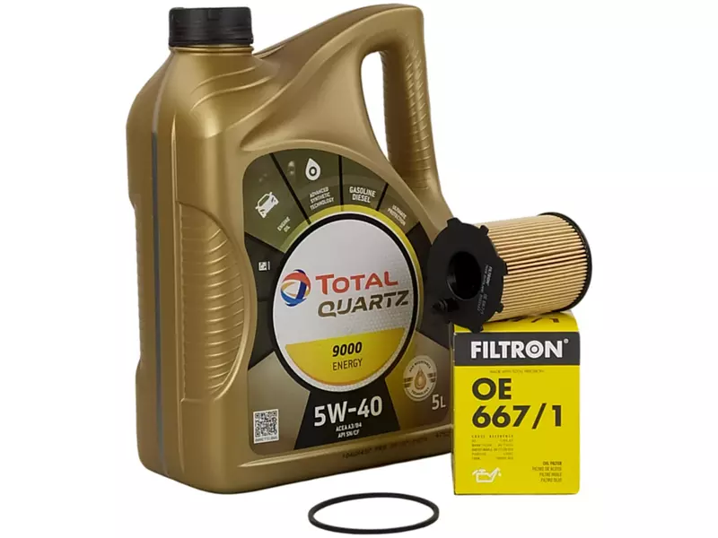 TOTAL ENERGY 9000 5W40 5L+FILTR OLEJU OE667/1