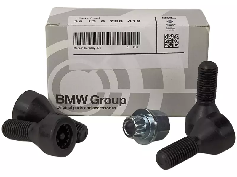 OE BMW ŚRUBY ZABEZPIECZAJĄCE BMW 1 E81 E82 E87 E88