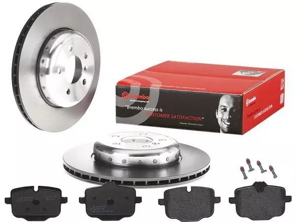 BREMBO TARCZE+KLOCKI TYŁ BMW 5 F10 F11 345MM