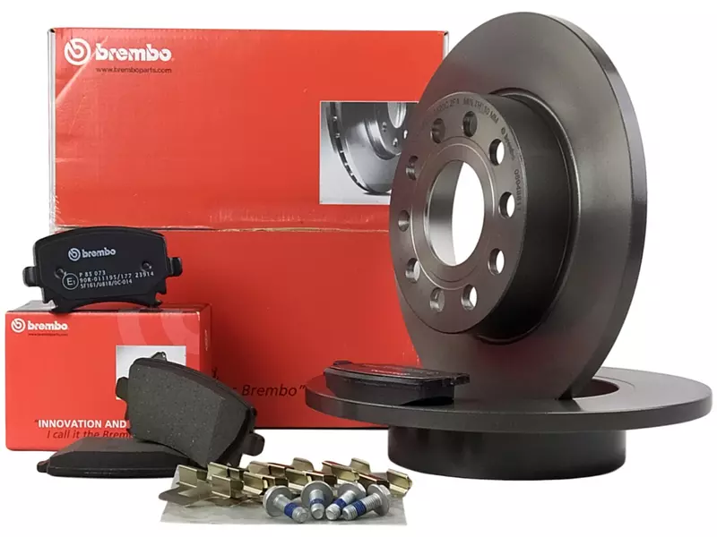 BREMBO TARCZE+KLOCKI TYŁ AUDI A3 8P VW GOLF V VI