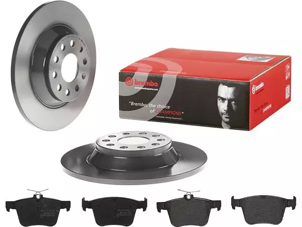 BREMBO TARCZE+KLOCKI TYŁ AUDI A3 8V TT FV 300MM